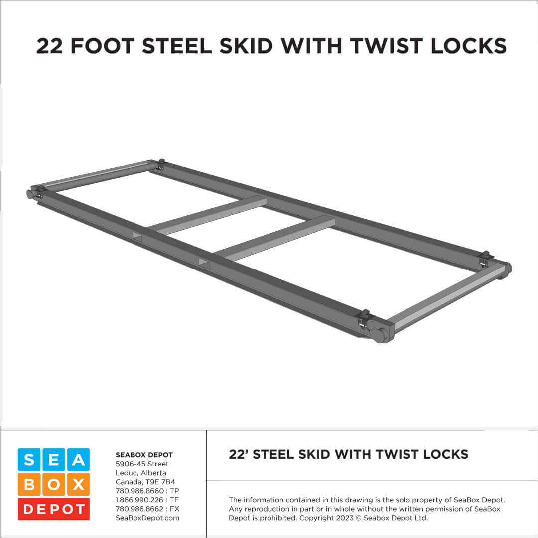 Skid – 22′ With Twistlocks