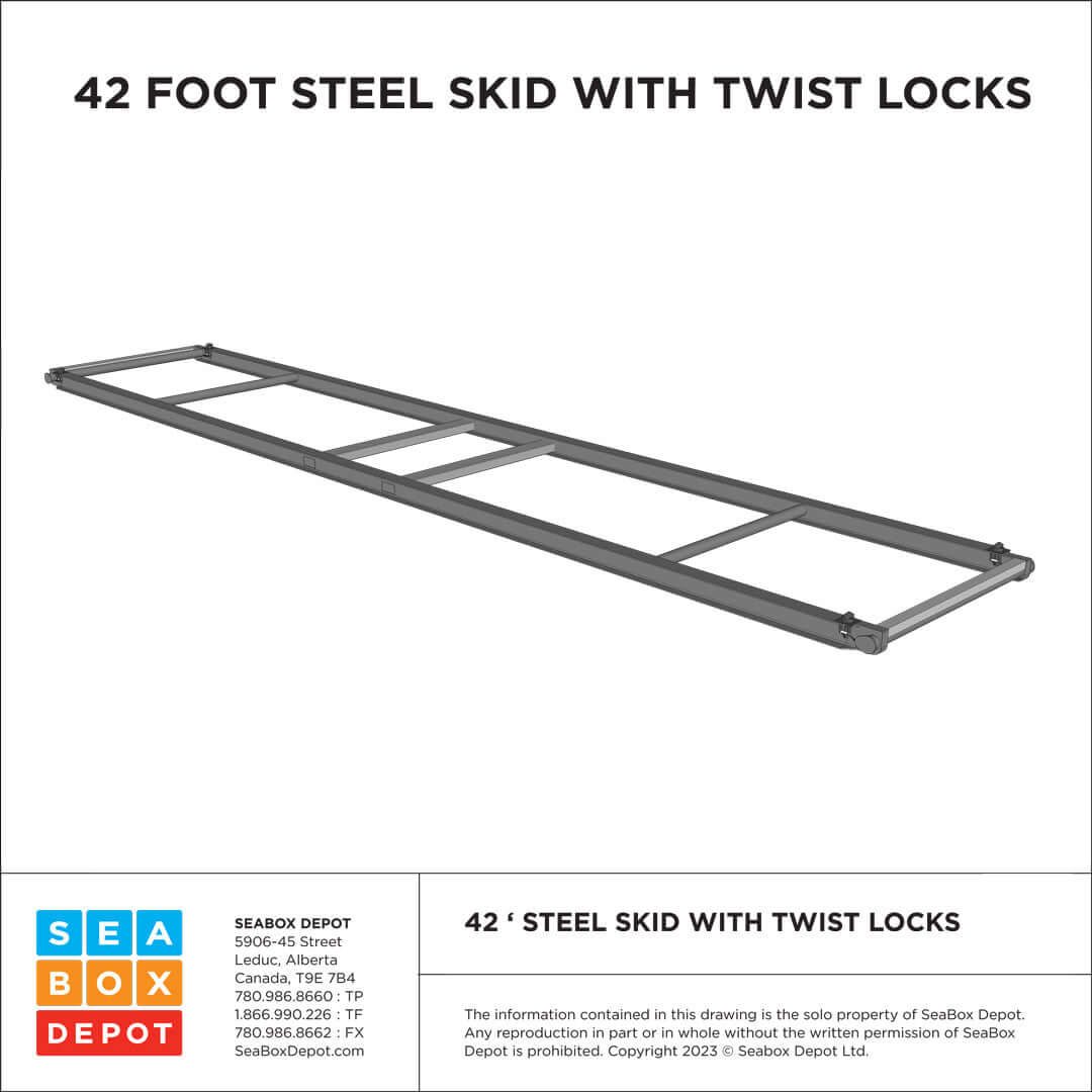 Skid – 42′ With Twistlocks